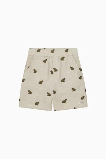 Olivier Shorts in Linen-cotton