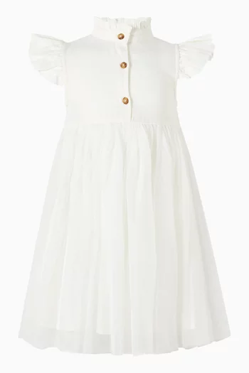 Fleurance Dress in Cotton & Tulle