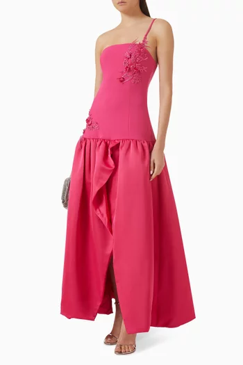 Noralyn Floral-applique Gown