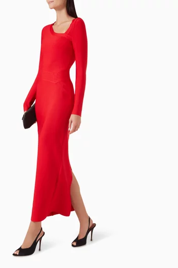 Celia Long-sleeve Gown