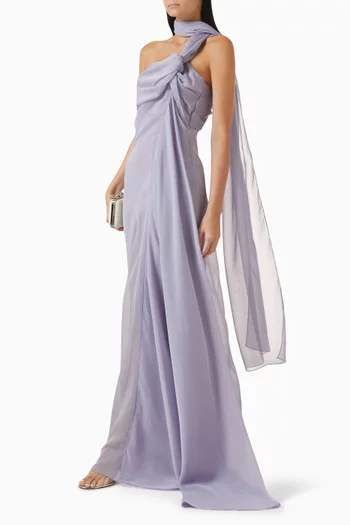 Scarf Gown in Chiffon