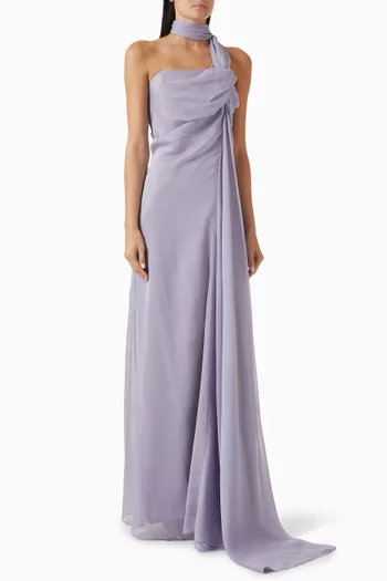 Scarf Gown in Chiffon