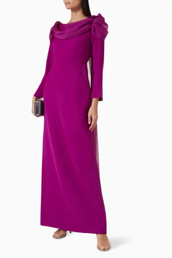 Drape Gown in Crepe