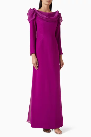 Drape Gown in Crepe