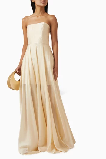 Double-layered Strapless Dress