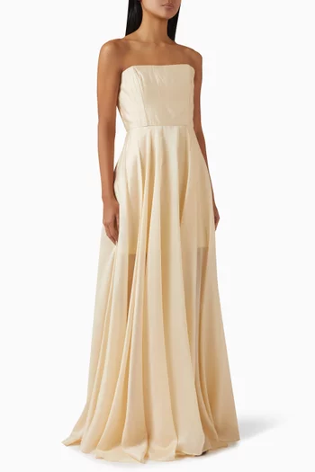 Double-layered Strapless Dress