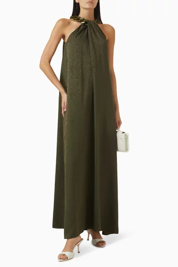 Parc Chain Dress in Jacquard Silk
