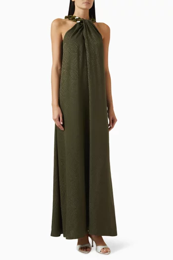 Parc Chain Dress in Jacquard Silk