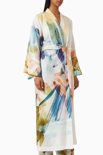 Dia Belted Kimono in Silk