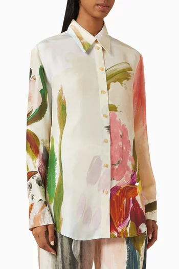 Mauritius Printed Shirt in Silk