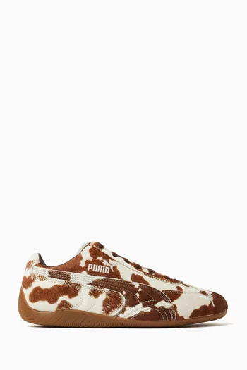Speedcat Sneakers in Cow-print Leather