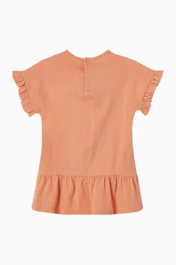 Logo Ruffle Dress
