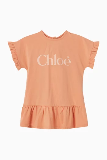 Logo Ruffle Dress
