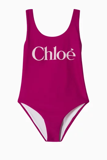Logo One-Piece Swimsuit