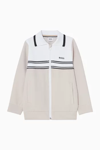 Striped Collared Jacket