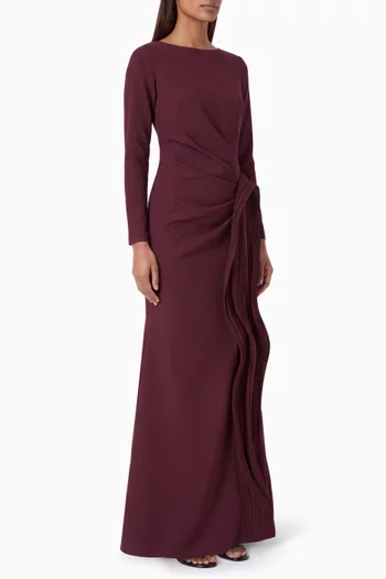 Boat-neck Maxi Dress