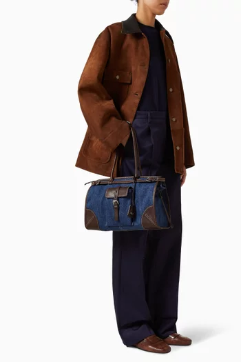 Large Bonnie Handbag in Denim & Leather