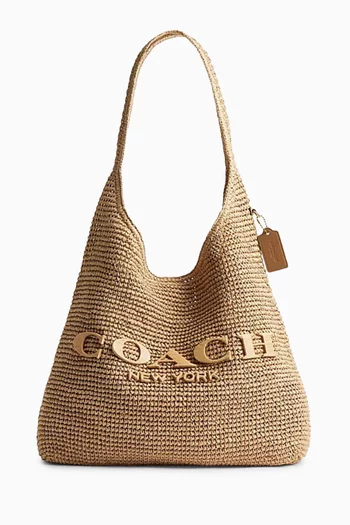 Brooklyn Shoulder Bag in Straw