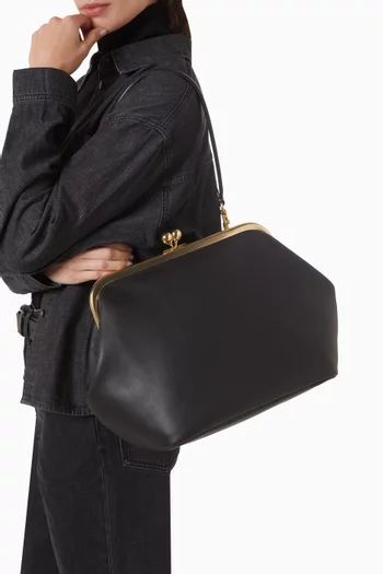 Kisslock 27 Frame Bag in Glovetanned Leather