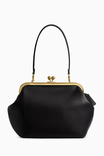 Kisslock 27 Frame Bag in Glovetanned Leather