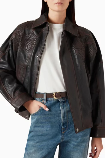 C Harness Reversible Belt in Leather
