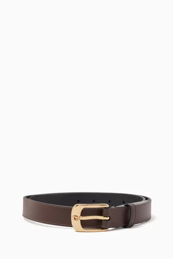 C Harness Reversible Belt in Leather