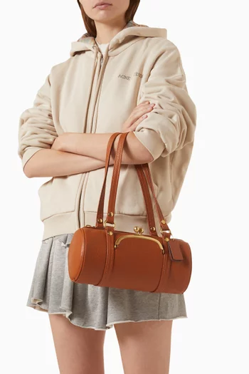 Kisslock 28 Barrel Bag in Leather