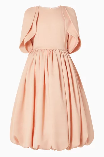 Bubble-hem Maxi Dress