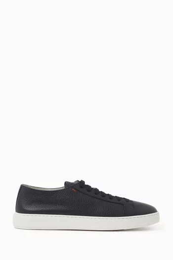 Sneakers in Tumbled Leather