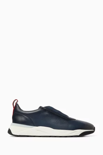 Lace-up Sneakers in Leather