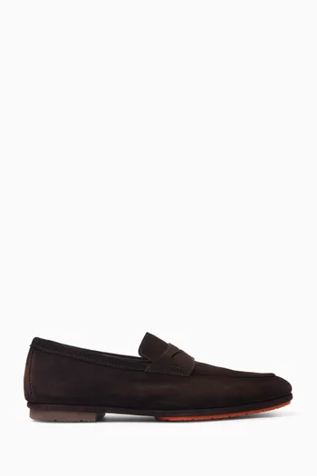 Carlo Penny Loafers in Suede