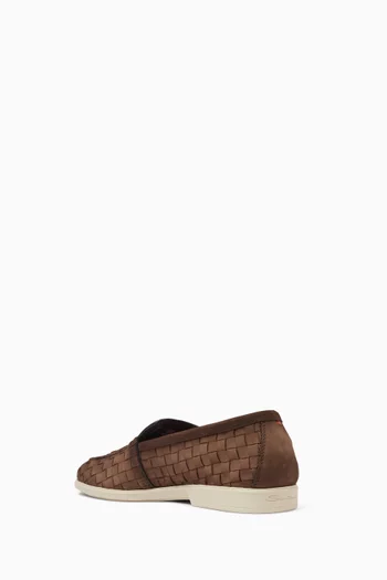 Adler Loafers in Interwoven Leather