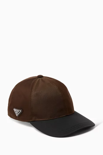 Triangle Logo Baseball Cap in Re-Nylon