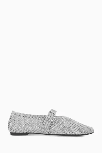 Heavy Metals Ballet Flats in Knit