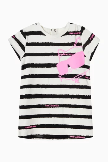Striped Logo Dress