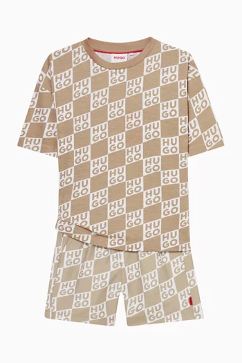 Checked Logo T-shirt