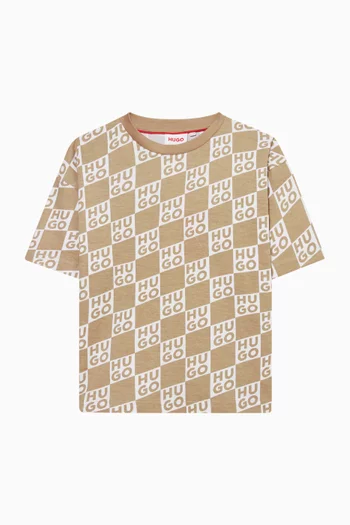 Checked Logo T-shirt