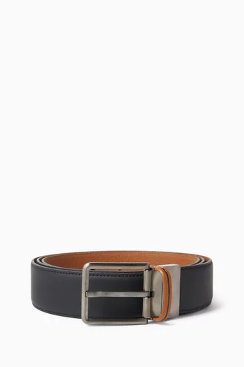 Reversible Belt in Leather