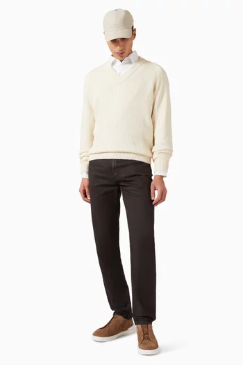 V-neck in Cotton