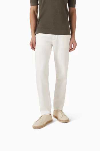 Triple Stitch™ Espadrilles in Linen Blend and Leather