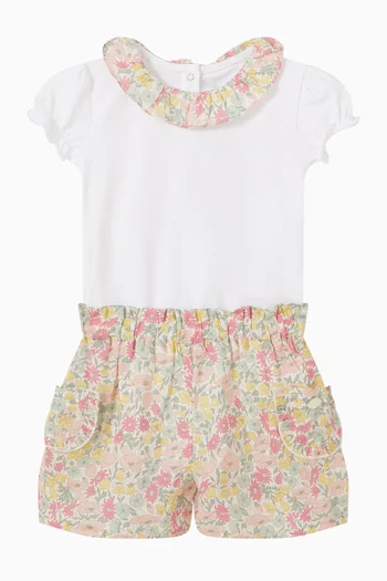 Floral-print Shorts