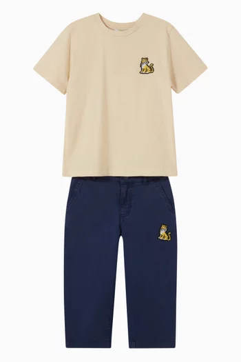 Tiger Chino Pants in Stretch Cotton Twill