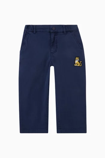Tiger Chino Pants in Stretch Cotton Twill