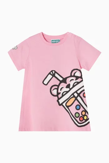 Happy Sweet T-shirt Dress in Organic Cotton