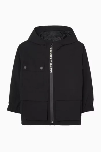 Logo Zip Windbreaker Jacket