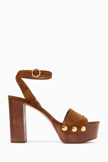 70 Platform Sandals in Suede