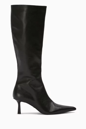 Quest 65 Knee Boots in Leather