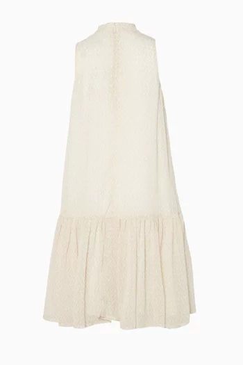 Monogram Ruffle Dress