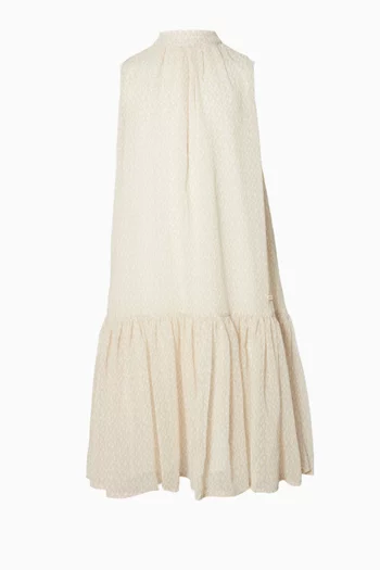 Monogram Ruffle Dress