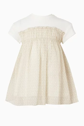 Monogram Dress in Cotton